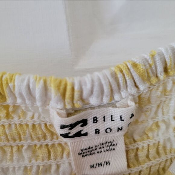 Beautiful yellow and white summer dress - Picture 5 of 7